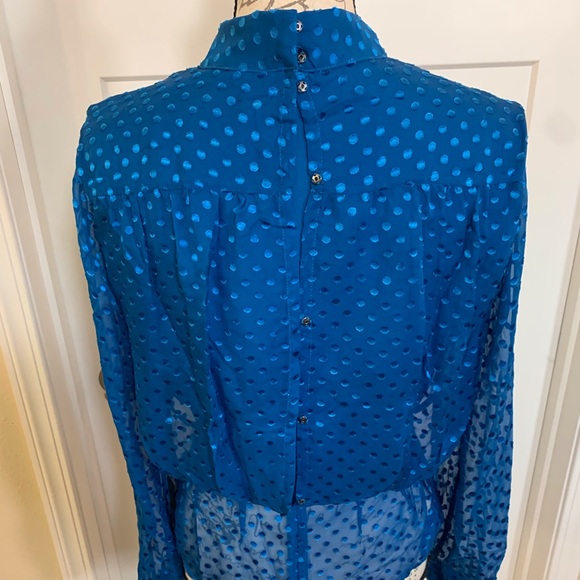 ❣️NWT❣️ House of Harlow 1960 Brendon Silk Blouse - Picture 6 of 8